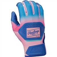 Rawlings Workhorse Fun Burst Limited Edition Batting Gloves, Royal