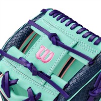 Wilson A2K 1786SS SuperSkin 11.5IN Baseball Glove (WBW103470115), Green/Navy
