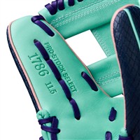 Wilson A2K 1786SS SuperSkin 11.5IN Baseball Glove (WBW103470115), Green/Navy