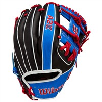 Wilson A2K MB1175 Mookie Betts Game Mdl 11.75IN Baseball Glove (WBW10350011, Black/Royal