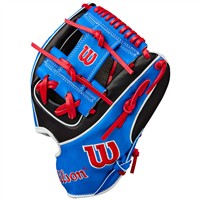 Wilson A2K MB1175 Mookie Betts Game Mdl 11.75IN Baseball Glove (WBW10350011, Black/Royal