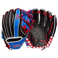 Wilson A2K MB1175 Mookie Betts Game Mdl 11.75IN Baseball Glove (WBW10350011, Black/Royal