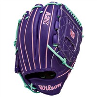 Wilson A2K C12 12IN Baseball Glove (WBW10350112), Purple/Pink
