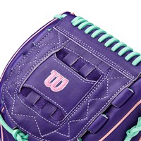 Wilson A2K C12 12IN Baseball Glove (WBW10350112), Purple/Pink