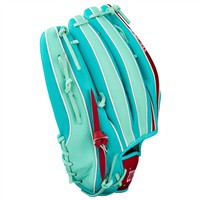 Wilson A2K MY7 12.5in Baseball Glove (WBW103474125), Red/Green