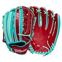 Wilson A2K MY7 12.5in Baseball Glove (WBW103474125), Red/Green