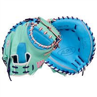 Wilson A2K 1734SS SuperSkin 34IN Baseball Catchers Glove (WBW10347634), Blue/Green