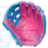 Wilson A2000 EDLC44 Elly De La Cruz Game Model 12IN Baseball Glove (WBW1034, Blue/Pink