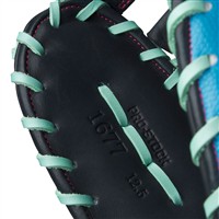 Wilson A2000 1677 SuperSkin 12.5IN 1st Base Baseball Glove (WBW103459125), Navy/Blue