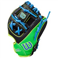 Wilson A2000 PF88 Pedroia Fit SuperSkin 11.25IN Baseball Glove (WBW10346211, Black/Green