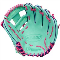 Wilson A2000 DP15 Pedroia Fit SuperSkin 11.5IN Baseball Glove (WBW103461115, Green