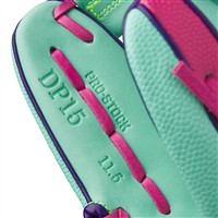 Wilson A2000 DP15 Pedroia Fit SuperSkin 11.5IN Baseball Glove (WBW103461115, Green