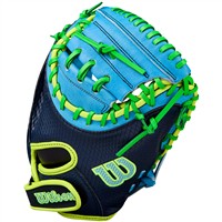 Wilson A2000 PF33 Pedroia Fit SS 33IN Baseball Catchers Glove (WBW10346533), Blue/Navy