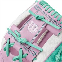 Wilson A2000 FP75SS SuperSkin 11.75IN Fastpitch Softball Glove (WBW10348511, Purple/White