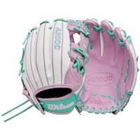 Wilson A2000 FP75SS SuperSkin 11.75IN Fastpitch Softball Glove (WBW10348511, Purple/White