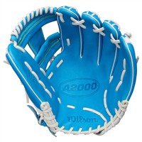 Wilson A2000 H12SS SuperSkin 12IN Fastpitch Softball Glove (WBW10348612), Blue/White