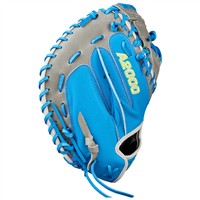 Wilson A2000 FPCM23 34IN Fastpitch Softball Catchers Glove (WBW10349134), Blue/Grey