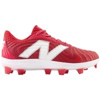 New Balance Men's FuelCell 4040v7 Low Molded Baseball Cleat, Red/White