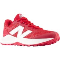 New Balance Youth 4040v7 Turf Trainer Baseball Shoe, Red/White