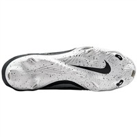 NIKE Men's Alpha Huarache NXT Metal Baseball Cleats, Silver/Black
