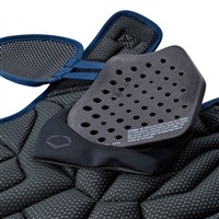 Evoshield Ltd Ed Austin Wells STMNT SRZ Adult 16IN Catchers Chest Protector, Navy/Green