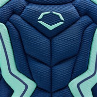 Evoshield Ltd Ed Austin Wells STMNT SRZ Int 15IN Catchers Chest Protector, Navy/Green