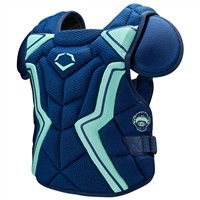 Evoshield Ltd Ed Austin Wells STMNT SRZ Int 15IN Catchers Chest Protector, Navy/Green