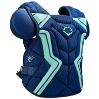 Evoshield Ltd Ed Austin Wells STMNT SRZ Int 15IN Catchers Chest Protector, Navy/Green