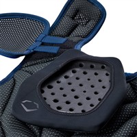 Evoshield Ltd Ed Austin Wells STMNT SRZ Int 15IN Catchers Chest Protector, Navy/Green