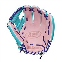 Wilson A2K 1786 11.5IN Baseball Glove (WBW103951115), Pink/Blue