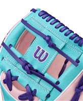 Wilson A2K 1786 11.5IN Baseball Glove (WBW103951115), Pink/Blue