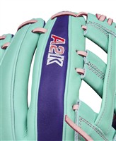 Wilson A2K DW5 12IN Baseball Glove (WBW10395212), Purple/Pink