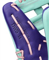 Wilson A2K DW5 12IN Baseball Glove (WBW10395212), Purple/Pink