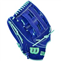 Wilson A2K JS22 Juan Soto Game Model 12.75IN Baseball Glove (WBW1039531275), Blue/Green
