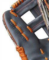 Wilson A2000 SS GH2 Game Model 11.75IN Baseball Glove (WBW1034511175), Grey/Orange