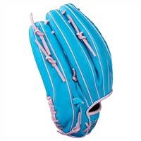 Wilson A2000 D25 12.25IN Baseball Glove (WBW1039381225), Blue/Pink