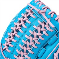 Wilson A2000 D25 12.25IN Baseball Glove (WBW1039381225), Blue/Pink