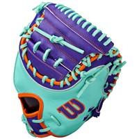 Wilson A2000 SuperSkin CM33 33IN Baseball Catchers Glove (WBW10394233), Purple/Orange