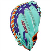 Wilson A2000 SuperSkin CM33 33IN Baseball Catchers Glove (WBW10394233), Purple/Orange