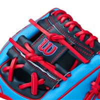 Wilson A2000 SuperSkin PF11 Pedroia Fit 11IN Baseball Glove (WBW10394011), Navy/Red