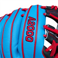 Wilson A2000 SuperSkin PF11 Pedroia Fit 11IN Baseball Glove (WBW10394011), Navy/Red