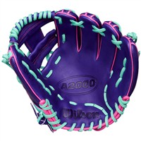 Wilson A2000 SuperSkin DP15 11.5IN Baseball Glove (WBW103941115), Purple/Pink