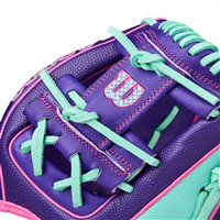 Wilson A2000 SuperSkin DP15 11.5IN Baseball Glove (WBW103941115), Purple/Pink