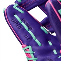 Wilson A2000 SuperSkin DP15 11.5IN Baseball Glove (WBW103941115), Purple/Pink