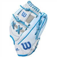 Wilson A2000 SuperSkin H12 12IN Fastpitch Glove (WBW10394612), White/Blue