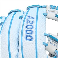 Wilson A2000 SuperSkin H12 12IN Fastpitch Glove (WBW10394612), White/Blue