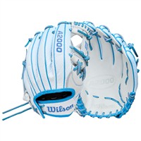 Wilson A2000 SuperSkin H12 12IN Fastpitch Glove (WBW10394612), White/Blue