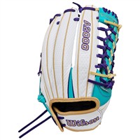 Wilson A2000 SuperSkin T125 12.5IN Fastpitch Glove (WBW103947125), Teal/White