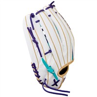 Wilson A2000 SuperSkin T125 12.5IN Fastpitch Glove (WBW103947125), Teal/White