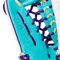 Wilson A2000 SuperSkin T125 12.5IN Fastpitch Glove (WBW103947125), Teal/White